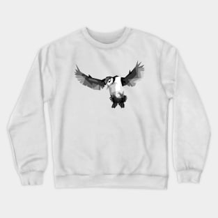 bird of the fly wpap grayscale Crewneck Sweatshirt